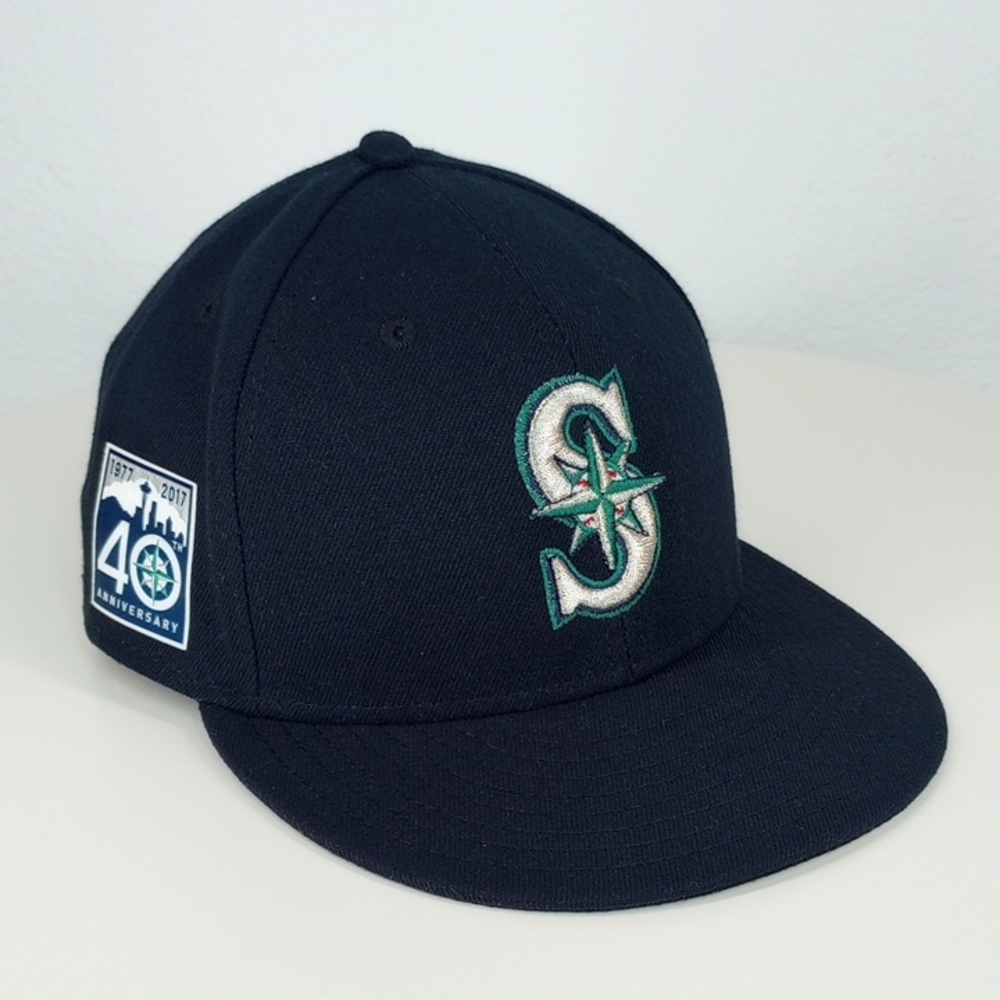 New Era Seattle Mariners 40th Anniversary Baseball Hat 7 1/2